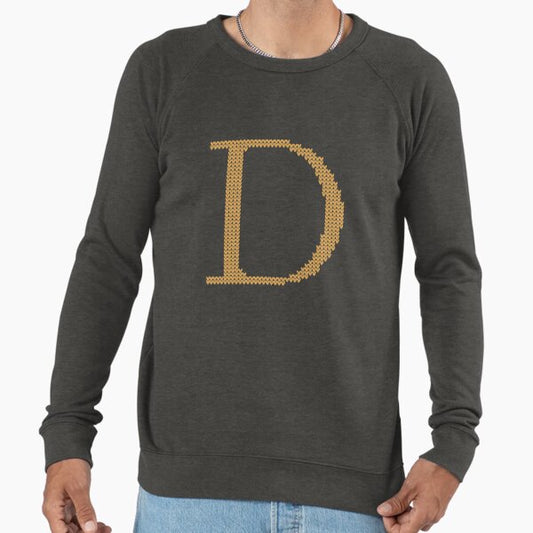 Weasley Sweater Letter D Lightweight Sweatshirt