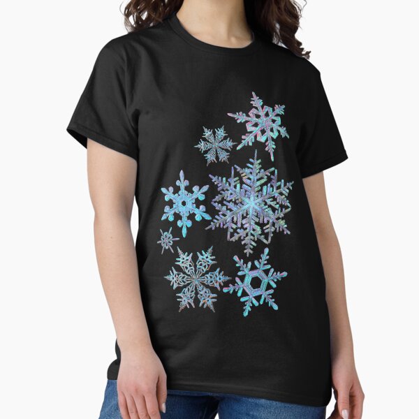 Snowflakes on light T-Shirt