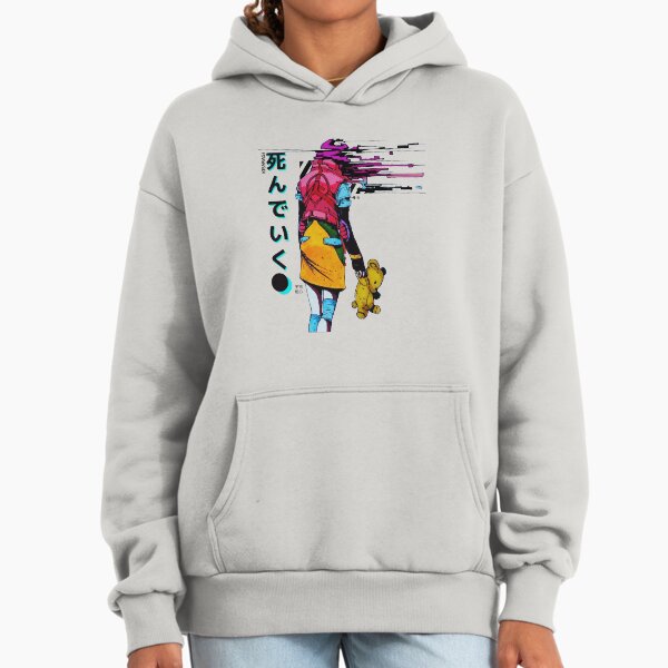 Vaporwave Japanese Cyberpunk Glitch Girl Hoodie