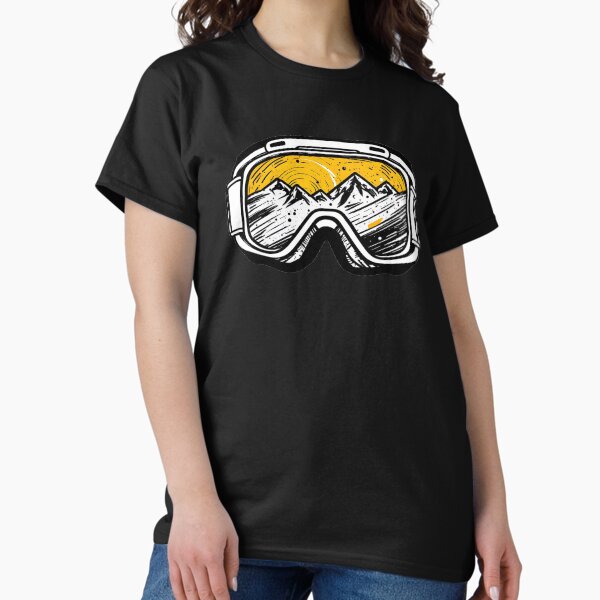 Ski Goggles, Snowboard, Snowboarding Gifts T-Shirt