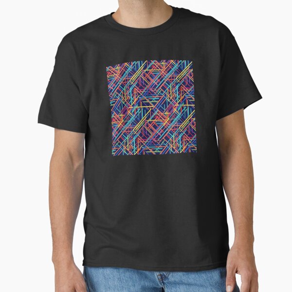 Colorful Wires Pattern T-Shirt