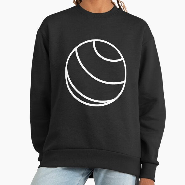 White Simple white Yoga Ball exercise Sweatshirt