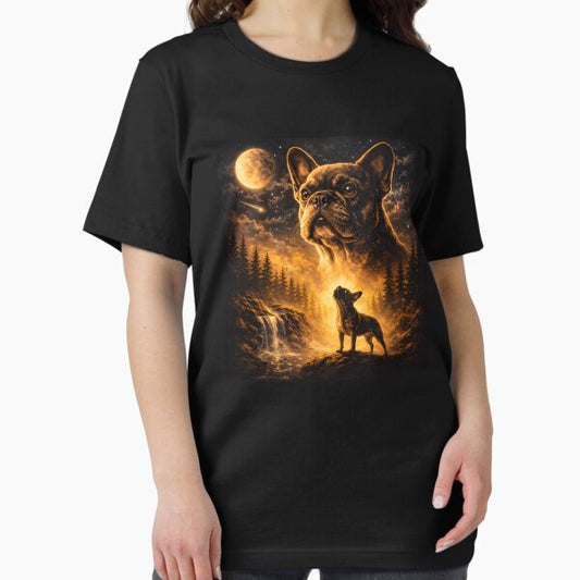 French Bulldog Howling To The Moon T-Shirt