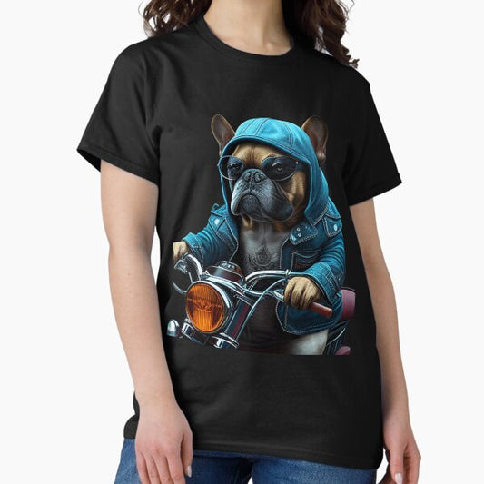 MotoFrenchie Motorized French Bulldog T-Shirt