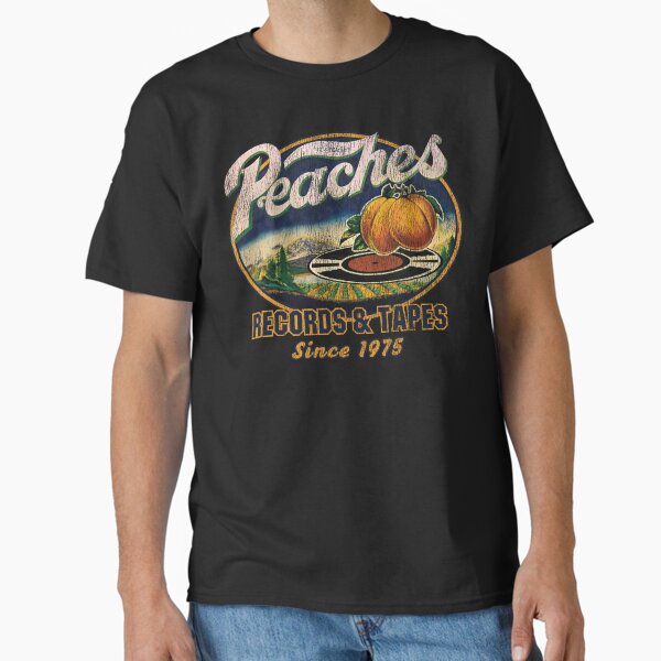 Peaches Records Tapes Oval Worn Out 1975 T-Shirt
