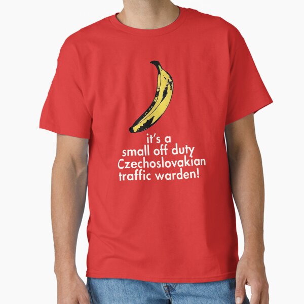 Red Dwarf Small Off Duty Traffic Warden Banana T-Shirt