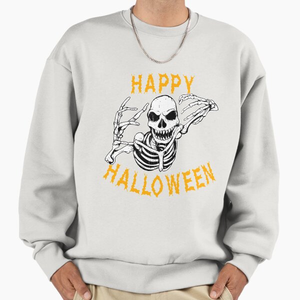 Creepy Skeleton Halloween Holiday T shirt Sweatshirt