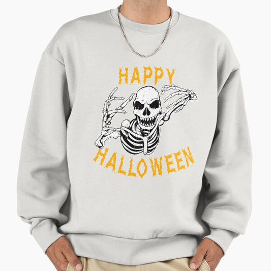Creepy Skeleton Halloween Holiday T shirt Sweatshirt