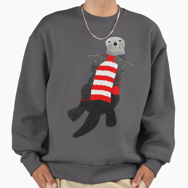 Knitting sea otter Sweatshirt