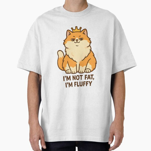 I’m Not Fat, I’m Fluffy – Royal Ginger Cat T-Shirt