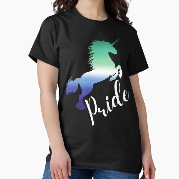 LGBTQ Pride, Unicorn in Gay Flag Colors T-Shirt