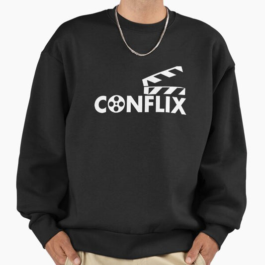Conflix Slate White Sweatshirt