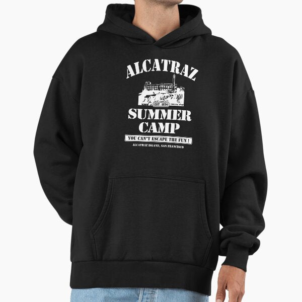 ALCATRAZ SUMMER CAMP wht Hoodie