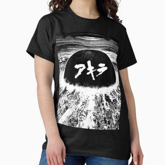 Akira cyberpunk city explosion poster T-Shirt
