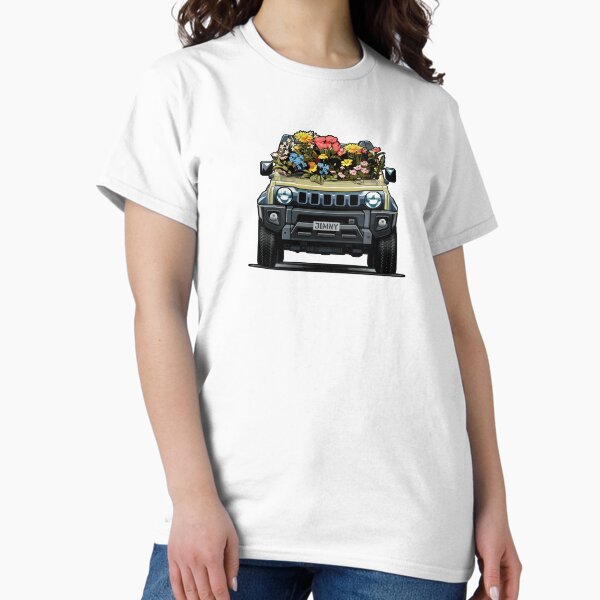 Chiffon Ivory Jimny Flower Power T-Shirt