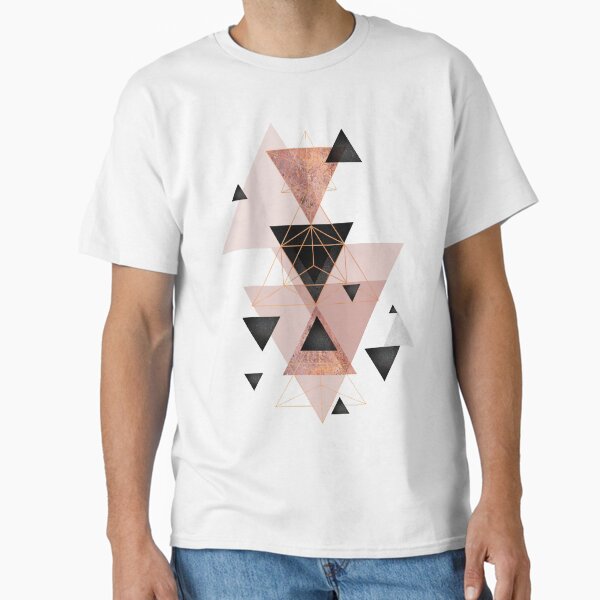 Geometric in blush and rose gold T-Shirt