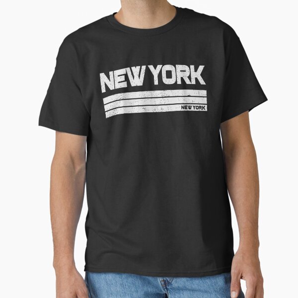 Vintage New York NY Retro Stripe T-Shirt