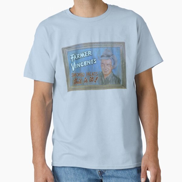 Motel Hell Inspired - Farmer Vincent’s Smoked Meats Billboard - B Movie Kitsch Fun Horror Fans T-Shirt