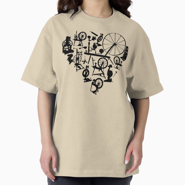I love spinning Heart Shape Hand Spinning Wheel T-Shirt