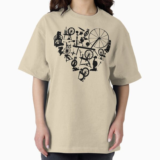 I love spinning Heart Shape Hand Spinning Wheel T-Shirt