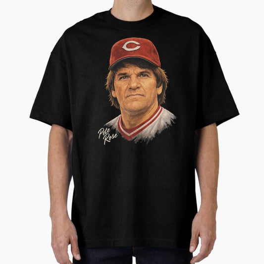 Pete Rose Classic Baseball Art T-Shirt