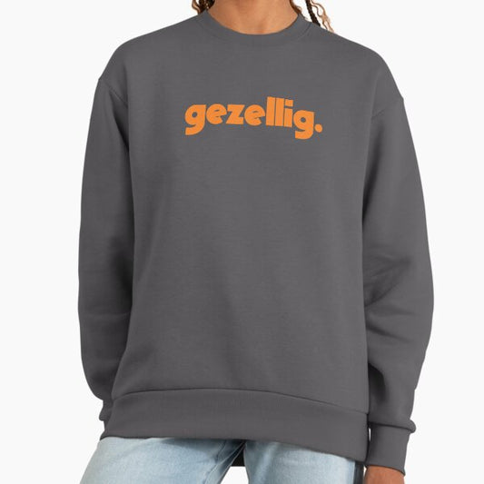 Gezellig (orange text) Sweatshirt