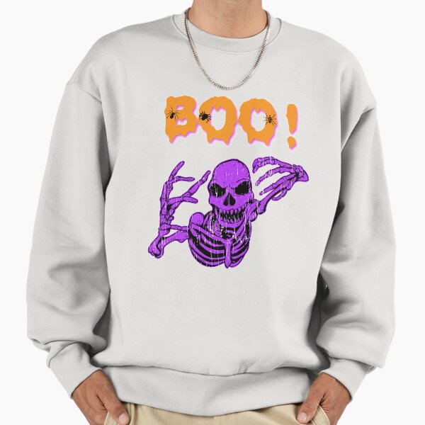 Boo! Creepy Skeleton Halloween Holiday T shirt Sweatshirt