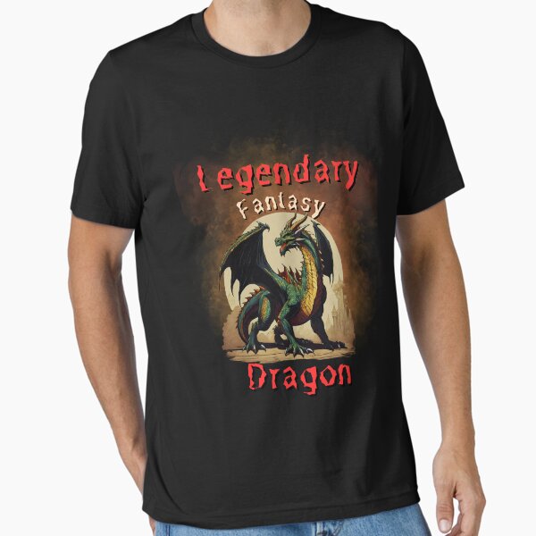 Funny Legendary Fantasy Dragon Cool Gift Mens Women T-Shirt