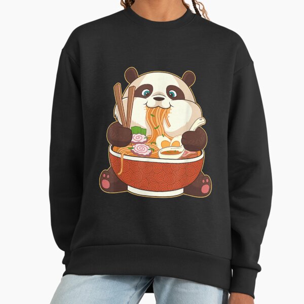 Kawaii Cute Anime Panda Otaku Japanese Ramen Noodles Gift Sweatshirt