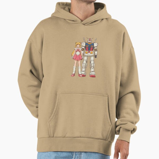 Sailor Moon and Gundam Crossover Hoodie