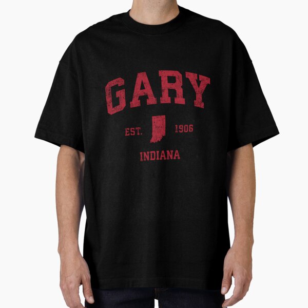Gary Indiana In Sports Red Print T-Shirt