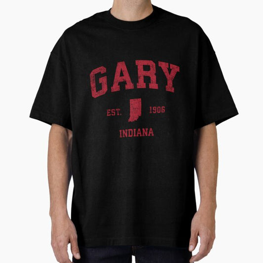 Gary Indiana In Sports Red Print T-Shirt