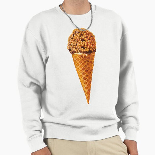 Drumstick Ice Cream Pattern Sweatshirt