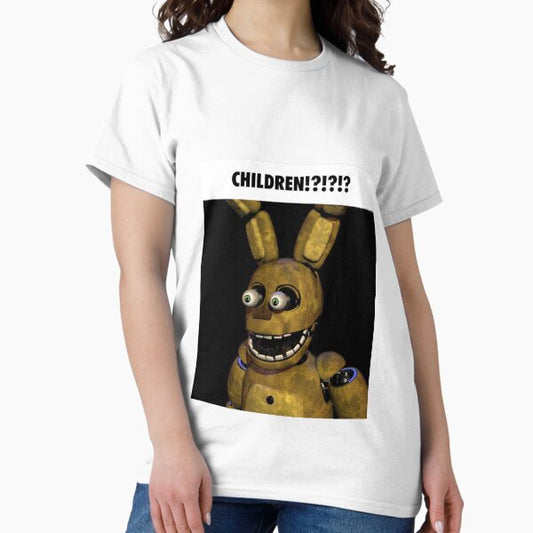 Fnaf spring bonnie CHILDREN?!?!?!?!? meme T-Shirt