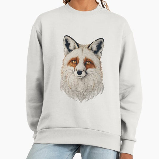 Fox face Portrait, animal face illustration art Sweatshirt