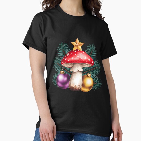 Cute Christmas Illustration – Watercolor Holiday Art T-Shirt