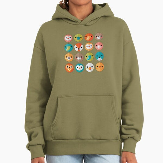 Smiley Faces - Cute Animal Faces Hoodie