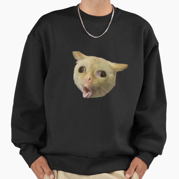 Cat Coughing Like A Kid Meme Sweatshirt