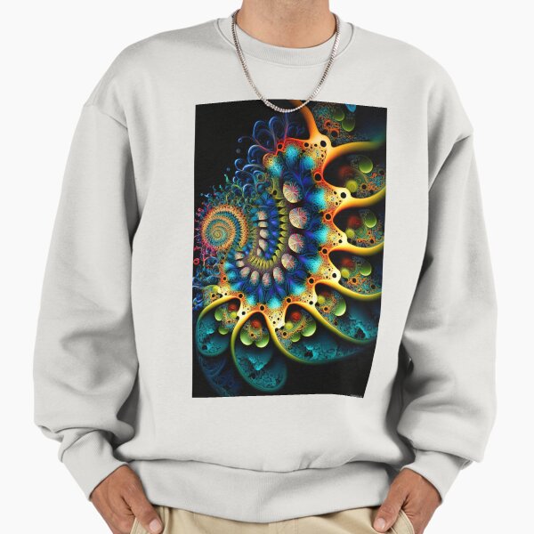 Fractal 0007, Elegant Mandelbrot fractal design, featuring subtle colors and mesmerizing patterns Sweatshirt