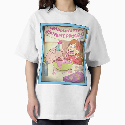 Waddles's Birthday Probably portrait replica T-Shirt