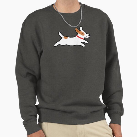 Cute Jack Russell Terrier Running Dog Sweatshirt