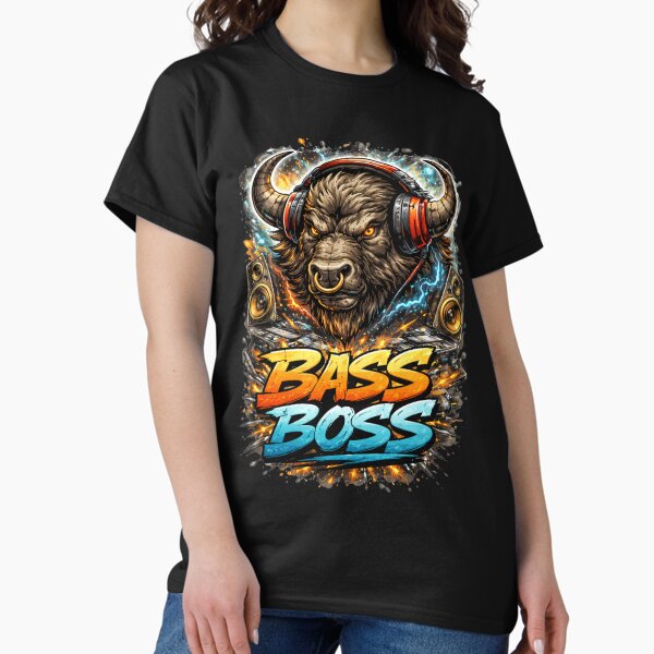 Bass Boss Bull – Street Music Power Design T-Shirt