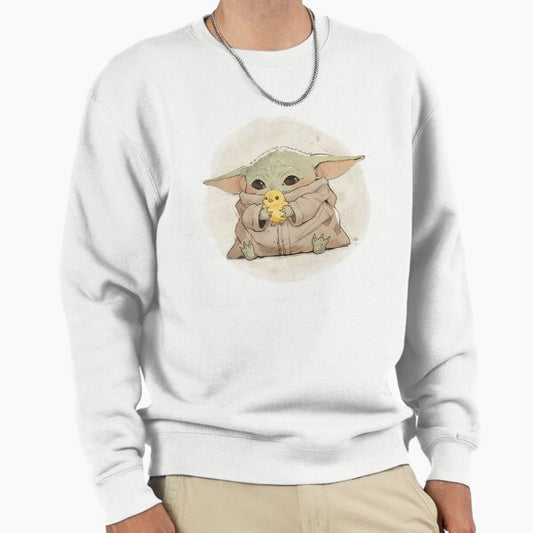 BABY YODA WITH CHICK Sweatshirt