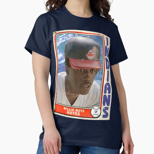 Willie Mays Hayes Retro Trading Card T-Shirt