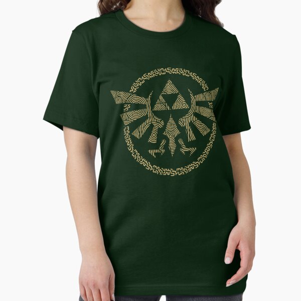 The Legend of Zelda Tribal Triforce Gold Hyrule Front & Back T-Shirt