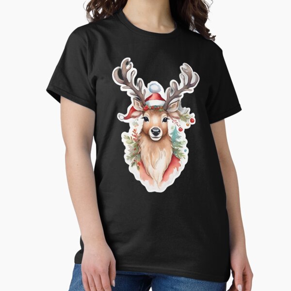 The nightmare before christmas.Sticker Reindeer T-Shirt