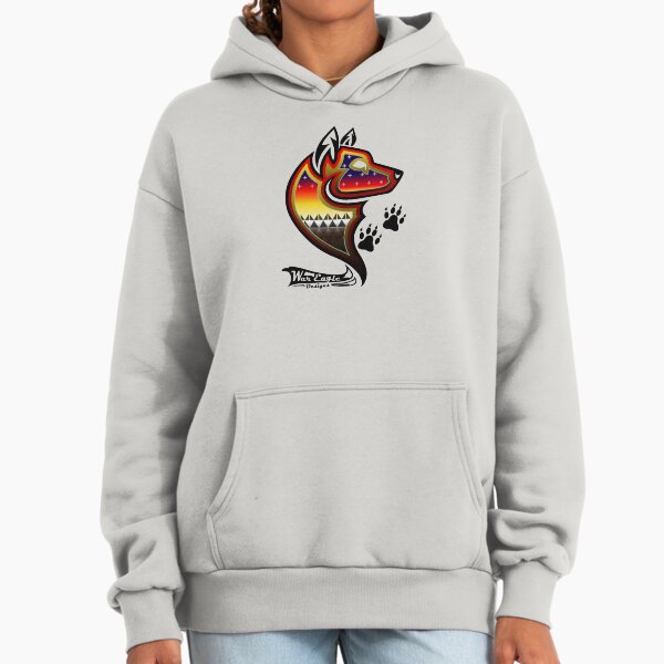 Protecting the people Black Wolf Hoodie