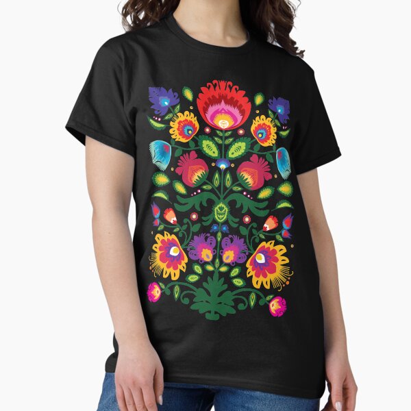 Folk composition with flowers T-Shirt