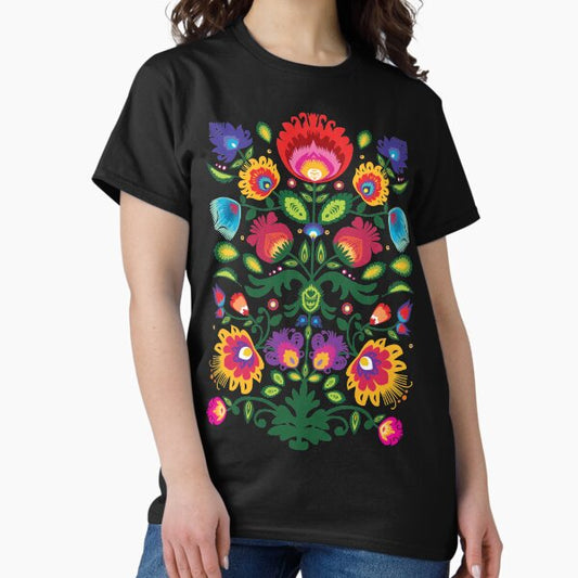 Folk composition with flowers T-Shirt