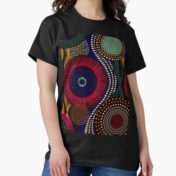 African Tribal Pattern In Colorful Tone T-Shirt